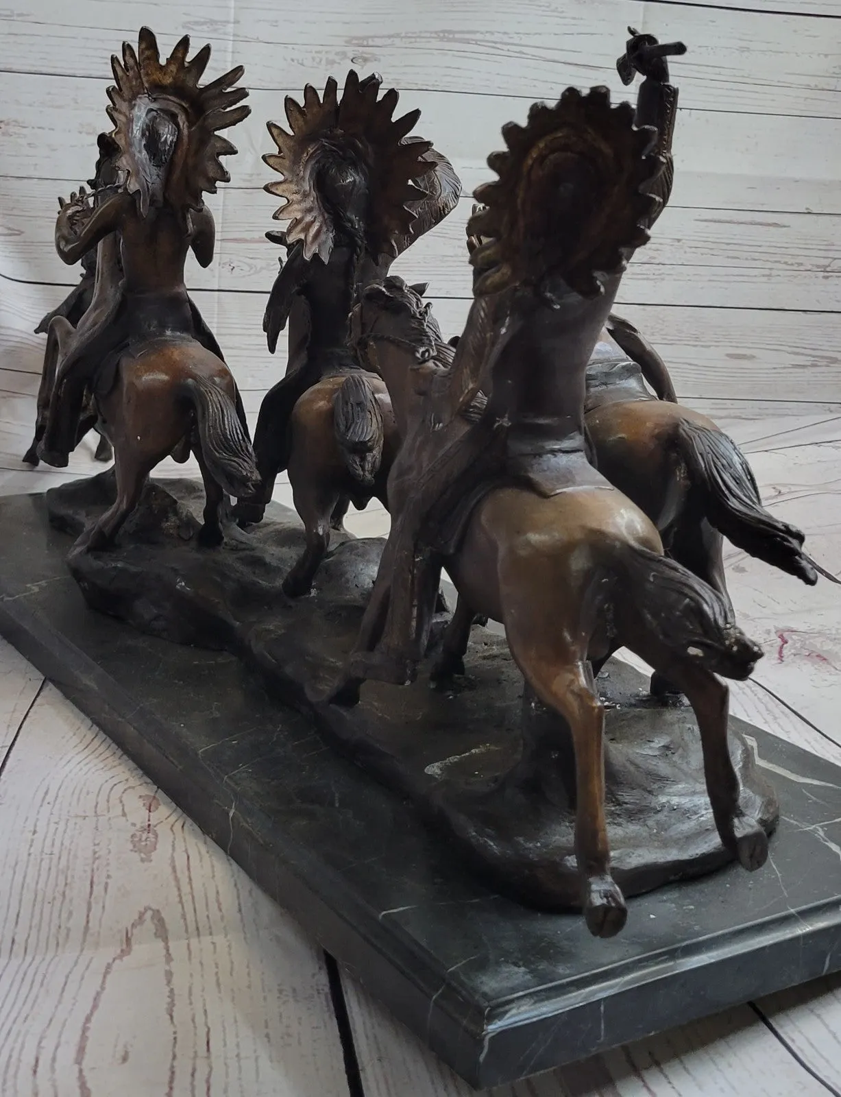 War Party A tribute to Carl Kauba Bronze Sculpture Massive Hot Cast Masterpiece