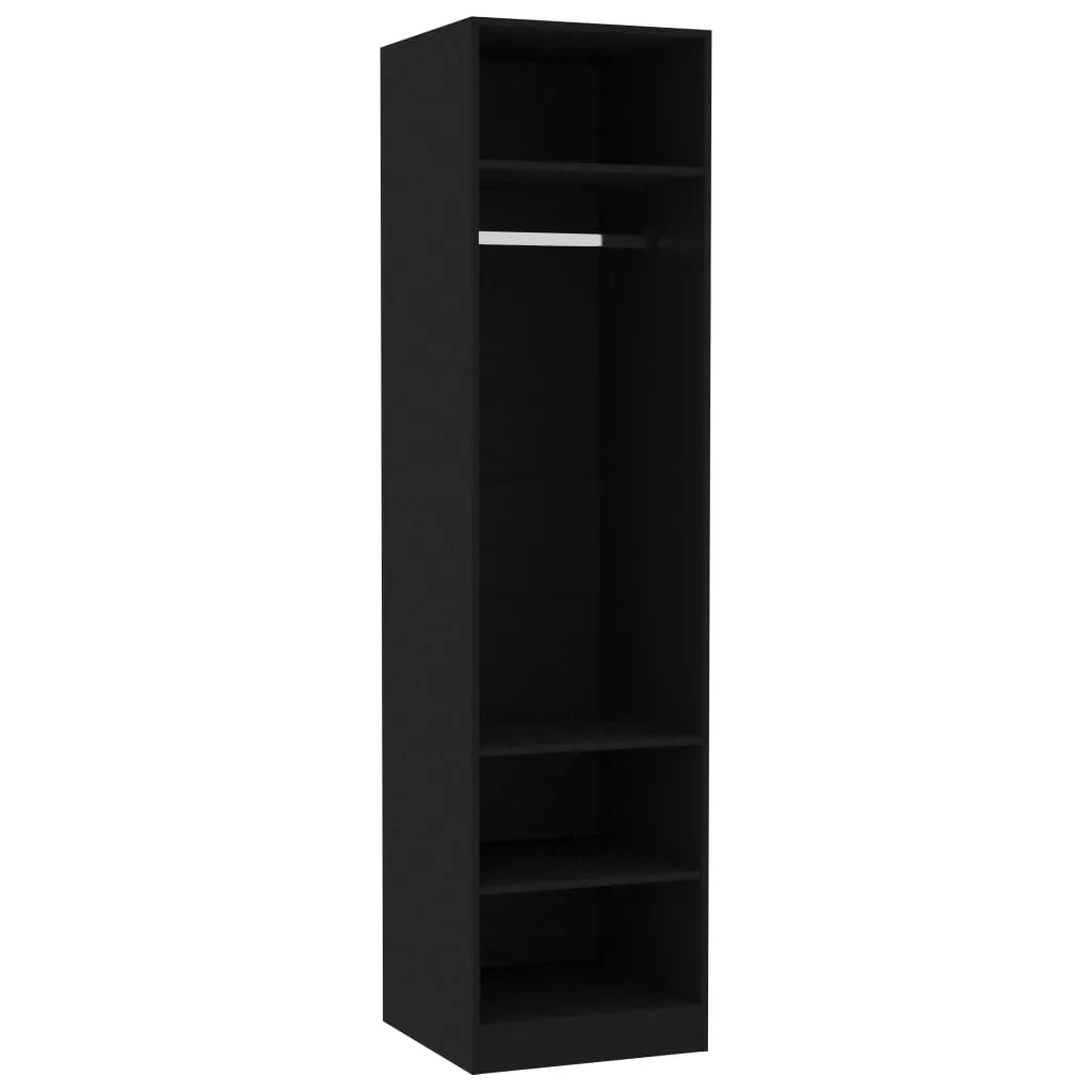 Wardrobe Black 50x50x200 cm Engineered Wood