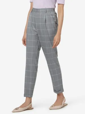 Wardrobe Grey Kori Checkered Kori Trousers