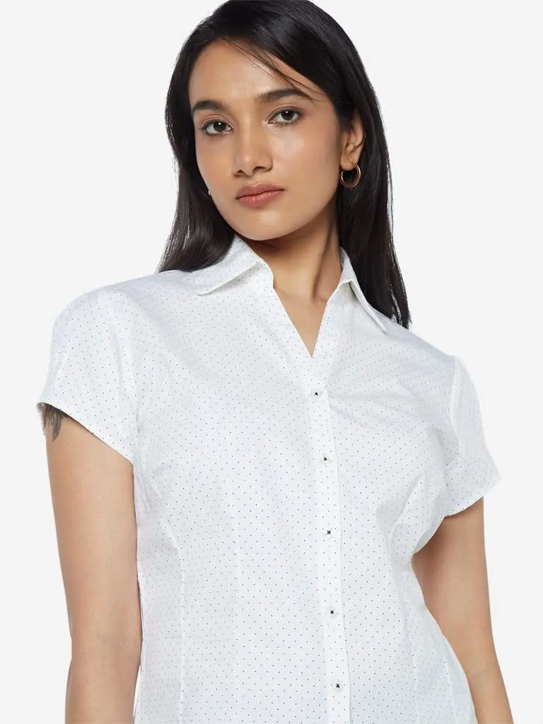 Wardrobe Off White Printed Nancy Shirt