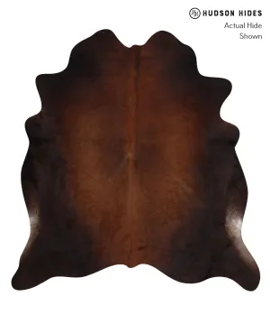 Warm Caramel Large Brazilian Cowhide Rug 6'1"H x 5'9"W #A3277 by Hudson Hides