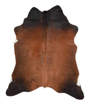 Warm Caramel Large Brazilian Cowhide Rug 6'3"H x 5'2"W #A21452 by Hudson Hides