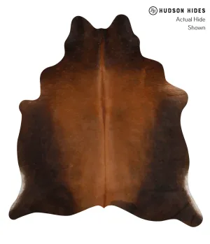 Warm Caramel Large Brazilian Cowhide Rug 6'4"H x 5'10"W #83138 by Hudson Hides