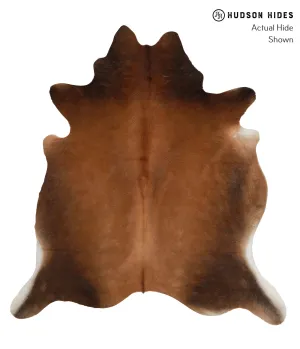 Warm Caramel Large Brazilian Cowhide Rug 6'4"H x 5'10"W #85394 by Hudson Hides