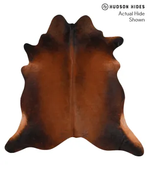 Warm Caramel X-Large Brazilian Cowhide Rug 6'10"H x 6'8"W #65814 by Hudson Hides