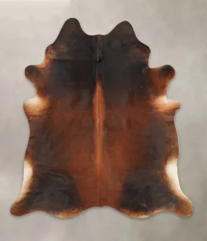 Warm Caramel X-Large Brazilian Cowhide Rug 7'1"H x 6'4"W #B1107 by Hudson Hides