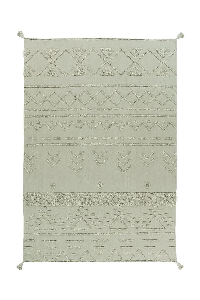 WASHABLE AREA RUG TRIBU OLIVE