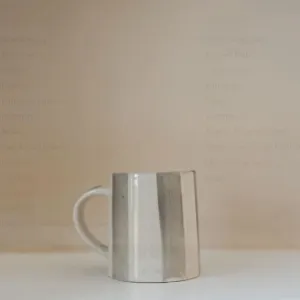 Washed Stripe Chai Mug - Forest