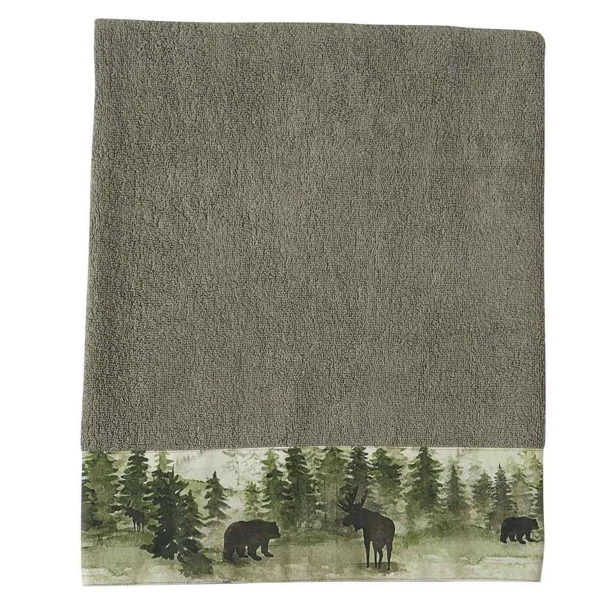 Watercolor Wildlife Bath Towel