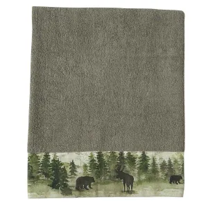 Watercolor Wildlife Bath Towel