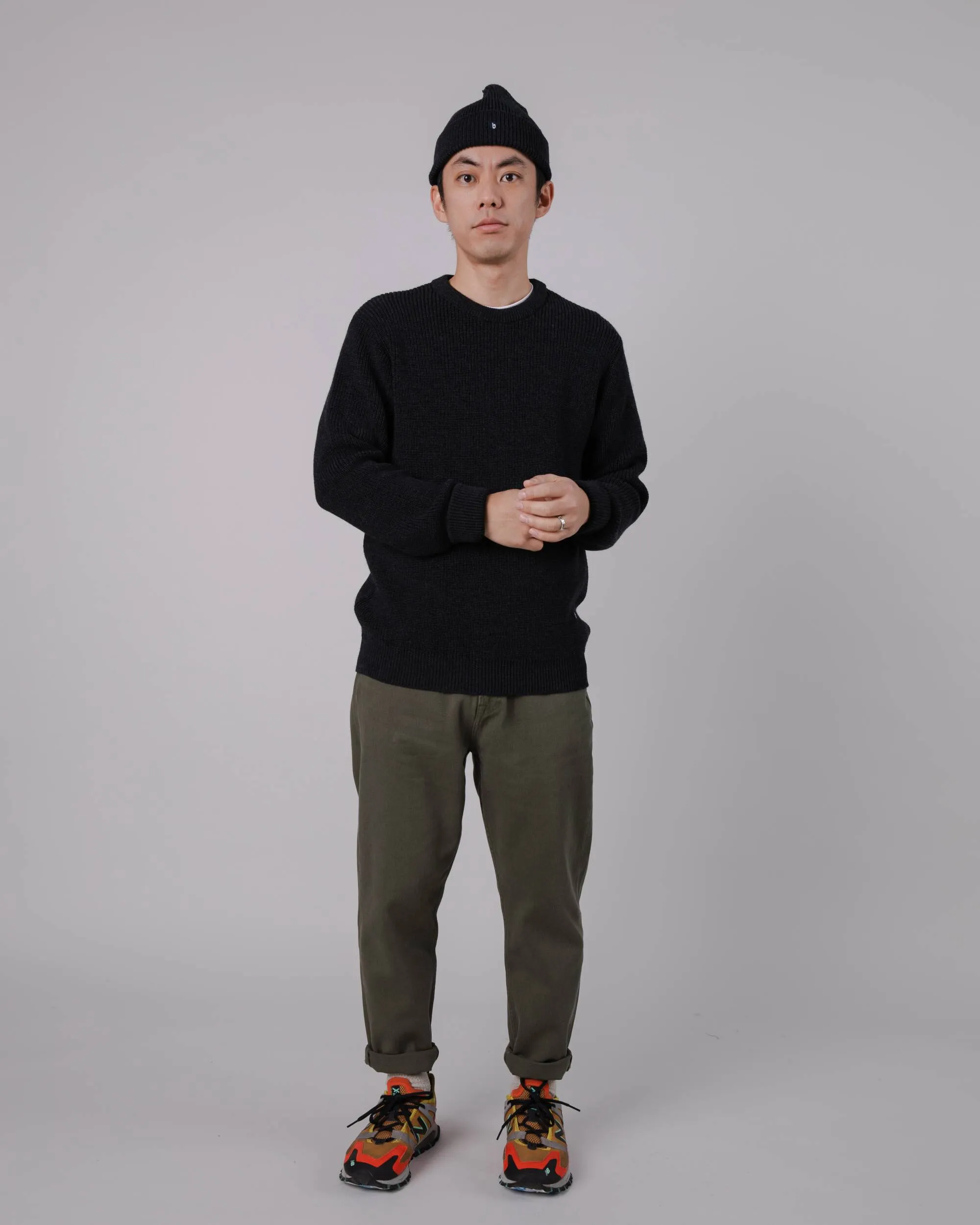 Waterfront Wool Sweater Black