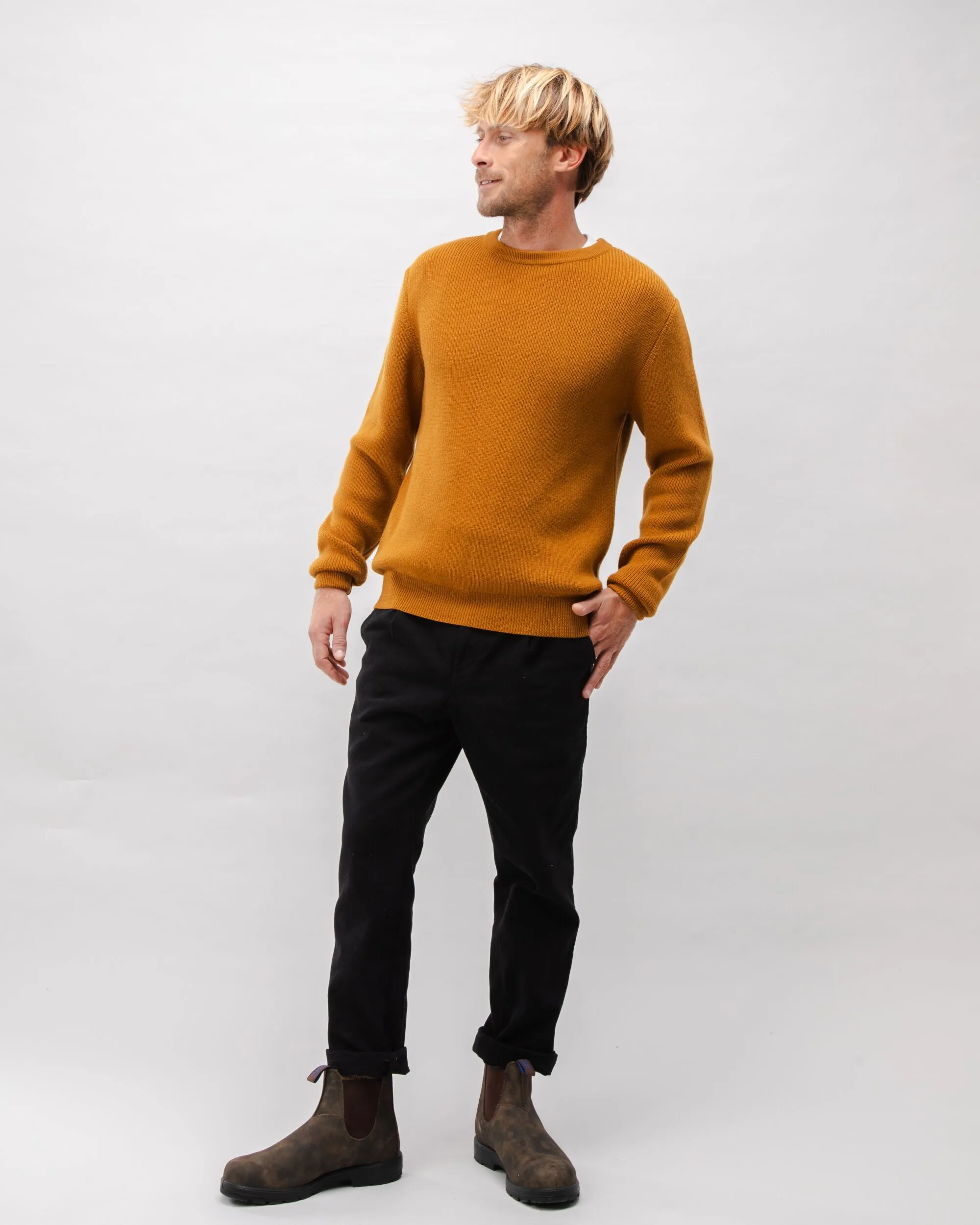 Waterfront Wool Sweater Mustard