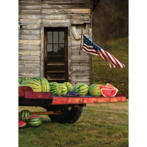 Watermelon Farm Printed Backdrop