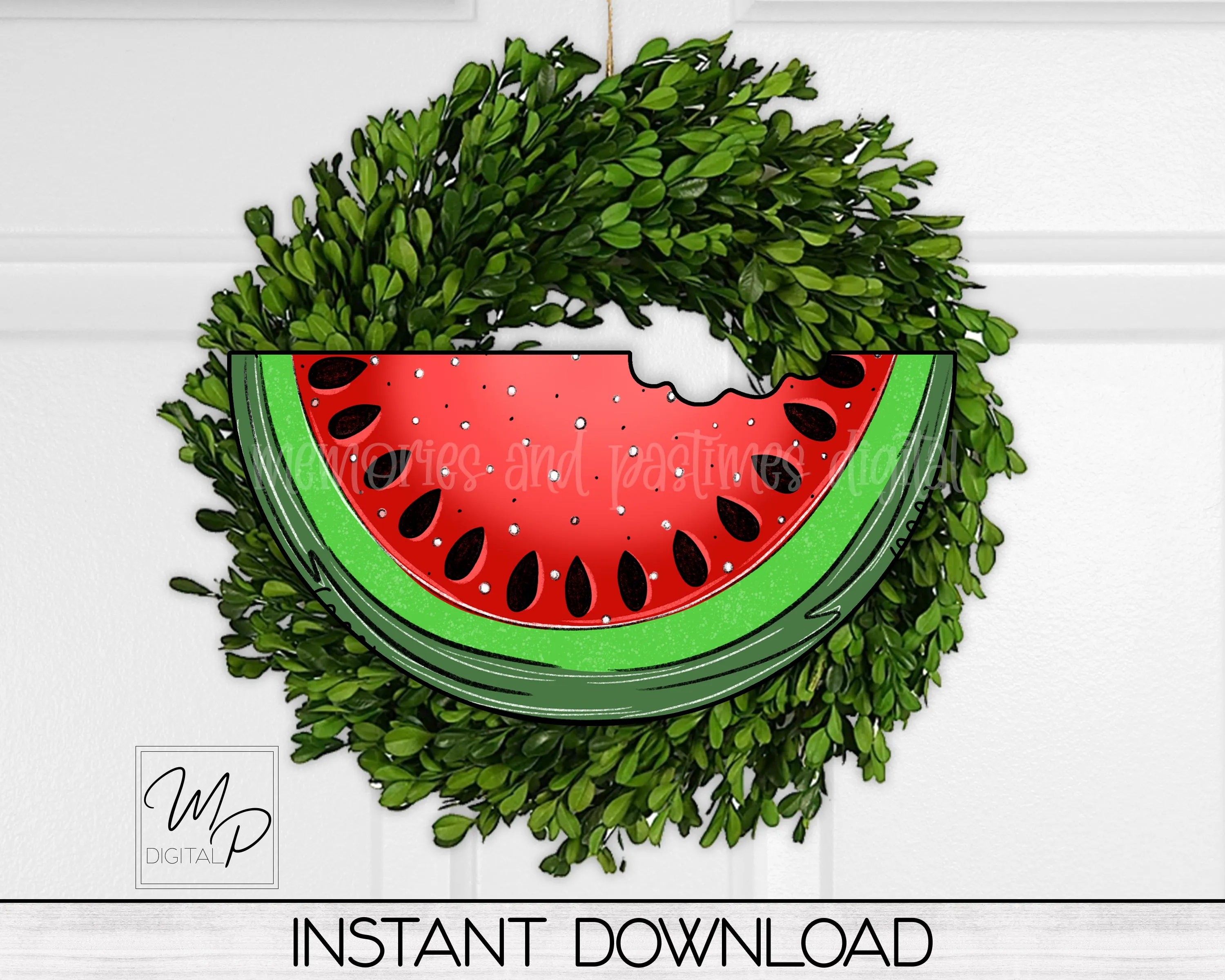 Watermelon PNG Design for Sublimation of Earrings, Door Hangers, Wreath Signs, Digital Download