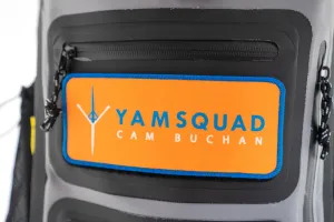 Waterproof Backpack 40 Litres   Yamsquad Removable Badge