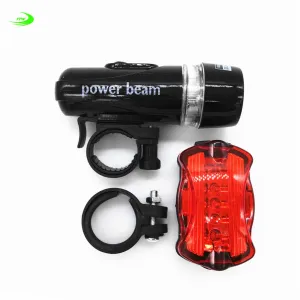 Waterproof Bike Bicycle Lights 5 LEDs Bike Bicycle Front Head Light   Safety Rear Flashlight Torch Lamp headlight accessory