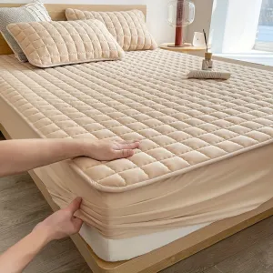 Waterproof Quilted Mattress Protector Soft  Comfortable Bedding