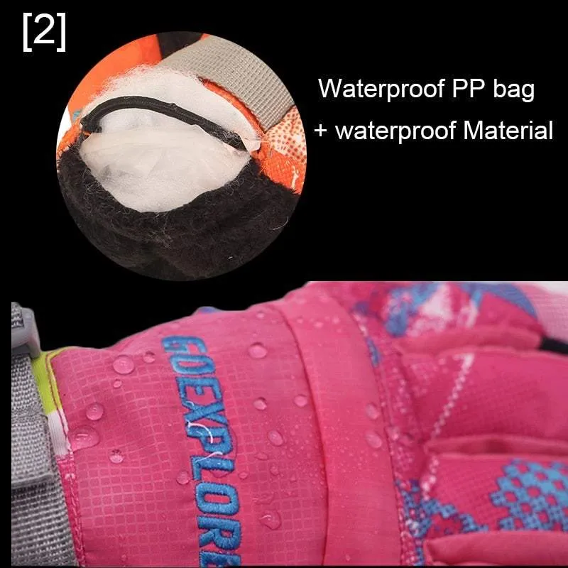 Waterproof Touchscreen Ski Gloves