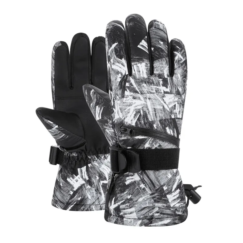 Waterproof Unisex Ski Gloves with Adjustable Fastener - SF1906