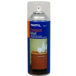 Wattyl Estapol Interior Polyurethane Solvent Aerosol 300g Matt Furniture Varnish