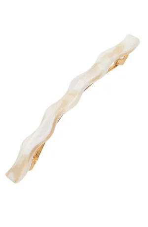 Wavy Long and Skinny Barrette - Classic