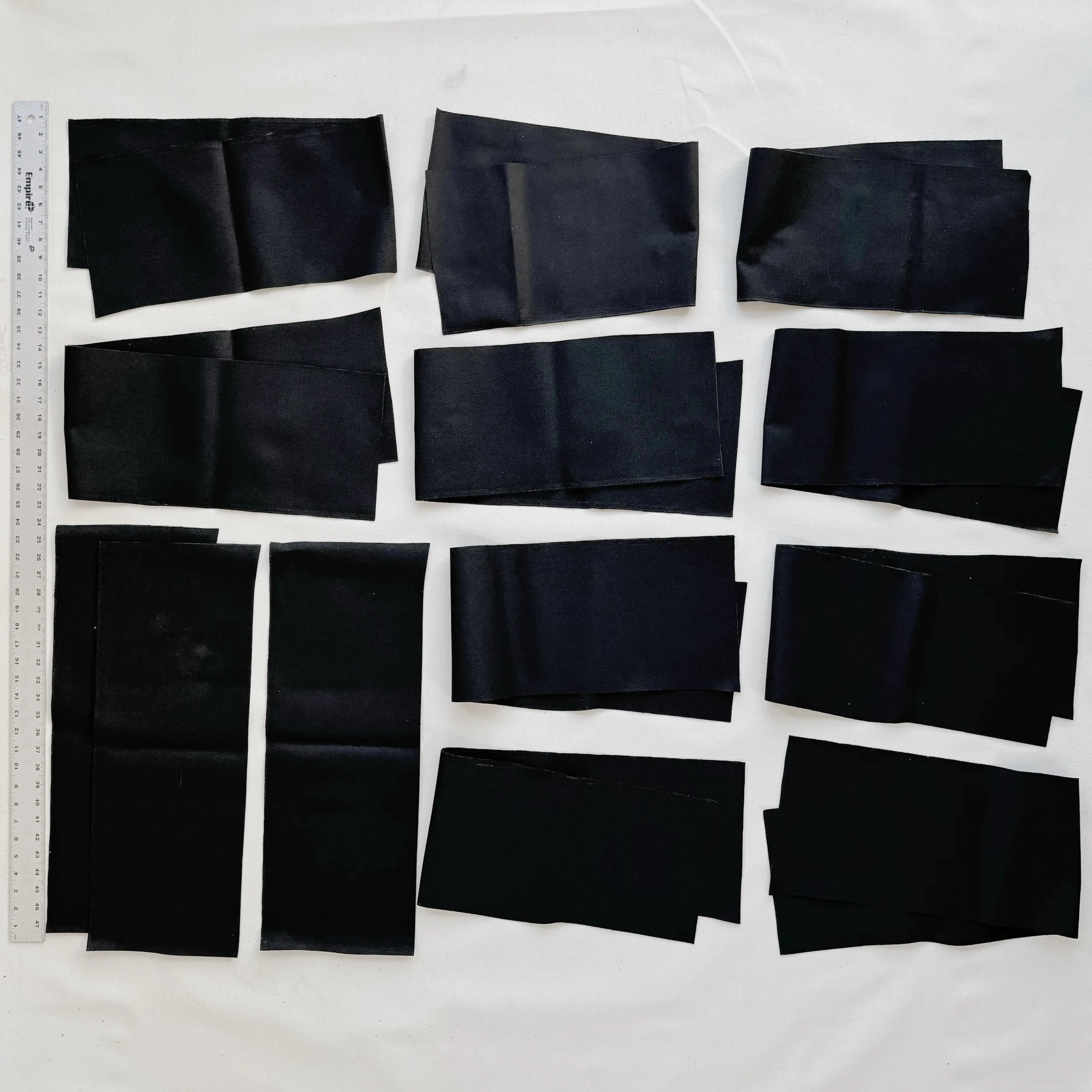 Waxed Canvas Scrap: Black (Lot 10)