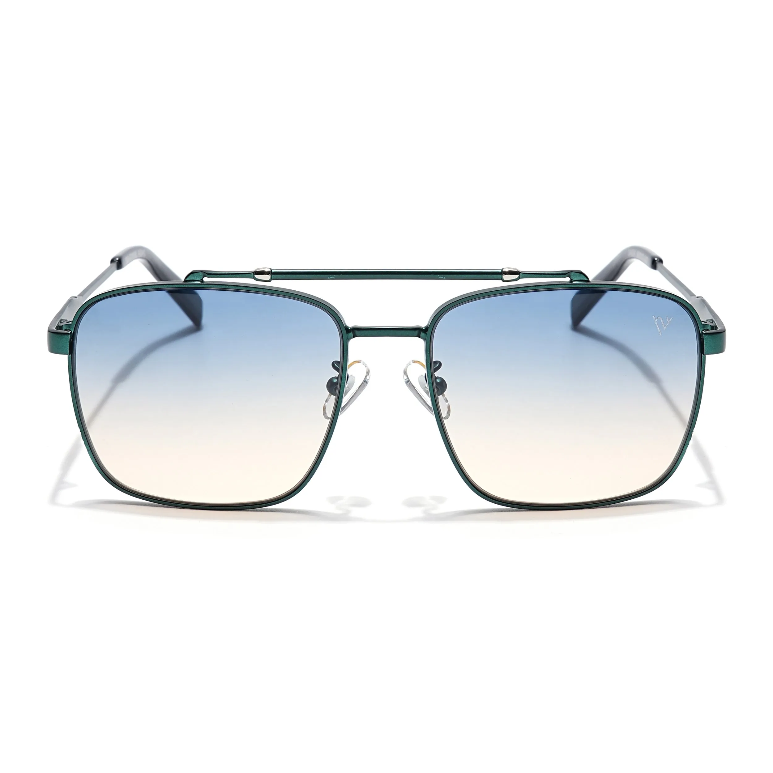 Wayfarer Sunglasses (Green & Brown Lens | Green Frame - MG6041)