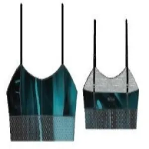 Wear It To Heart Up Here Bralette - Teal Hotrod