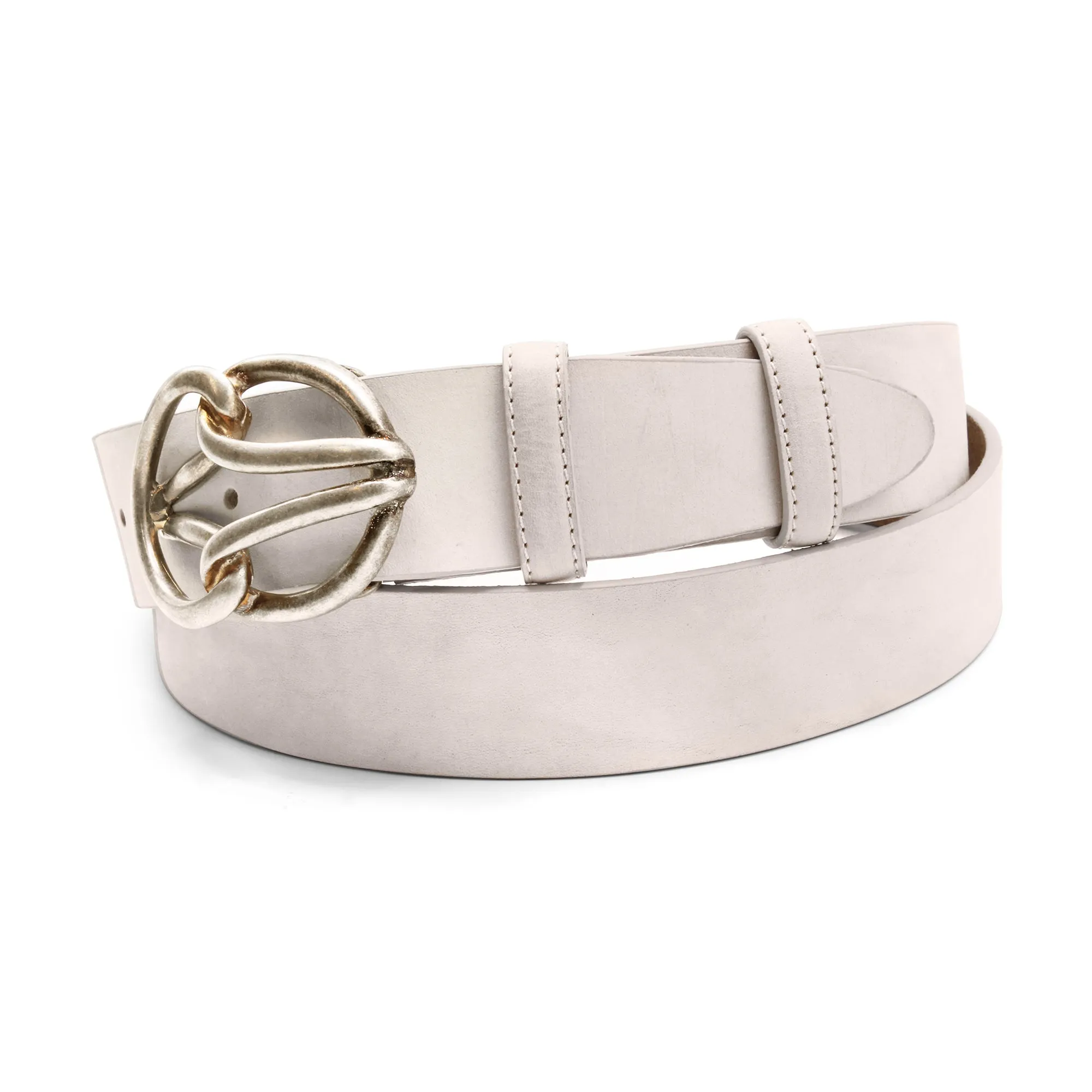 Weathered Ivory Tubular Reef Knot Grant Belt