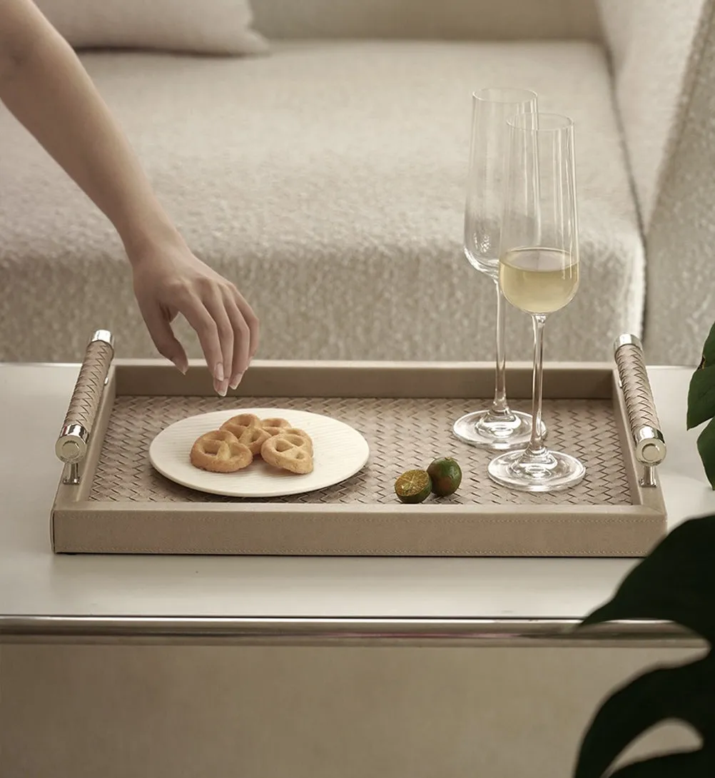 Weaving Leather Tray