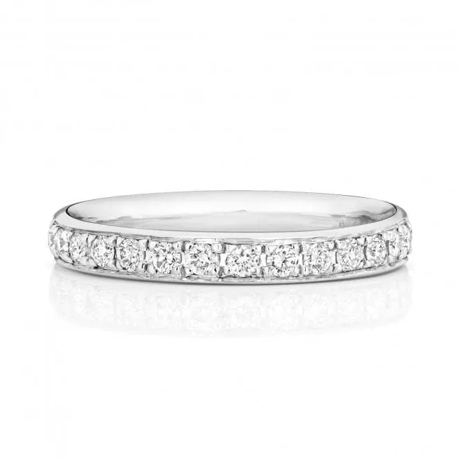 Wedding Band 18ct White Gold Diamond Eternity Ring WQ226W/I