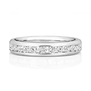 Wedding Band 18ct White Gold Diamond Eternity Ring WQ262W