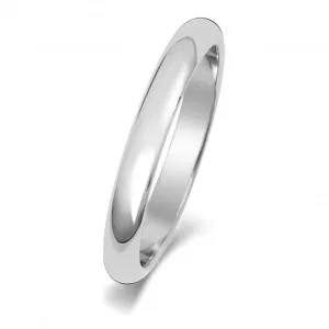 Wedding Band 18K D Shape 2.5mm-1.15 Wedding  Ring WQ102WL/I