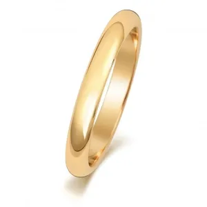 Wedding Band 18K D Shape 2.5mm-1.4 Wedding  Ring WQ102M/I