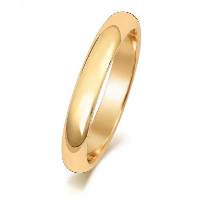 Wedding Band 18K D Shape 3mm Wedding  Ring WQ103UL/I