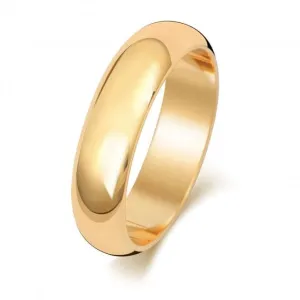 Wedding Band 18K D Shape 5mm-1.2 Wedding  Ring WQ105L