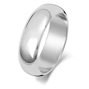 Wedding Band 18K D Shape 6mm-1.8 Wedding  Ring WQ106WH