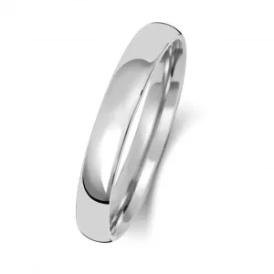 Wedding Band 18K Slight Court 3 mm-1.7 Wedding  Ring WQ113WH/I