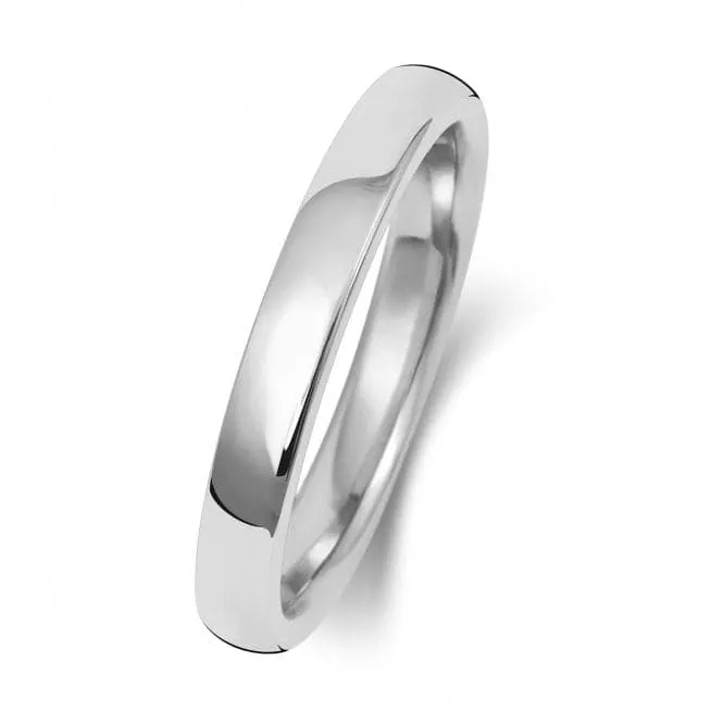 Wedding Band 18K Soft Court 2.5mm-2.0 Wedding  Ring WQ132WH/I