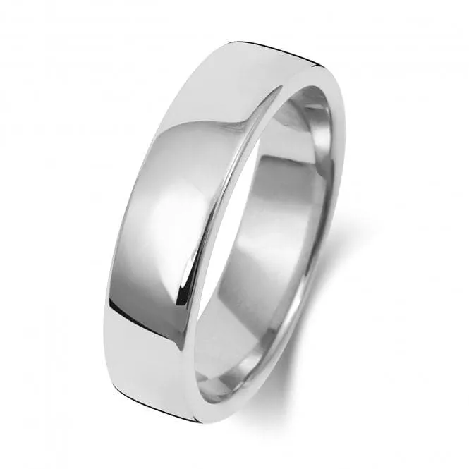 Wedding Band 18K Soft Court 5mm-1.75 Wedding  Ring WQ135WH