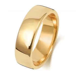 Wedding Band 18K Soft Court 6mm-1.8 Wedding  Ring WQ136H