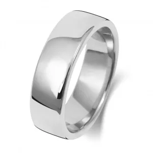 Wedding Band 18K Soft Court 6mm-1.8 Wedding  Ring WQ136WH