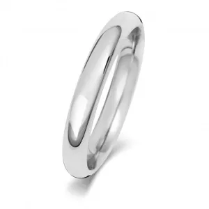 Wedding Band 18K Trad Court 3mm Wedding  Ring WQ163WL