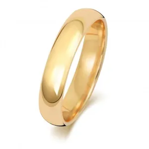 Wedding Band 18K Trad Court 4mm Wedding  Ring WQ164H