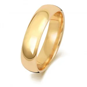 Wedding Band 18K Trad Court 5mm-1.2 Wedding  Ring WQ165L