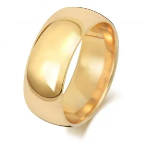 Wedding Band 18K Trad Court 8mm Wedding  Ring WQ168H