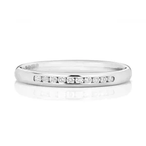 Wedding Band 9ct White Gold Diamond Eternity Ring W215W/I