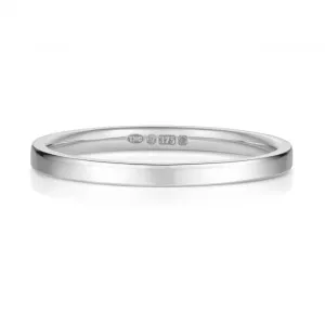 Wedding Band 9K Flat Court 1.7mm-1.4 Wedding  Ring W120WM