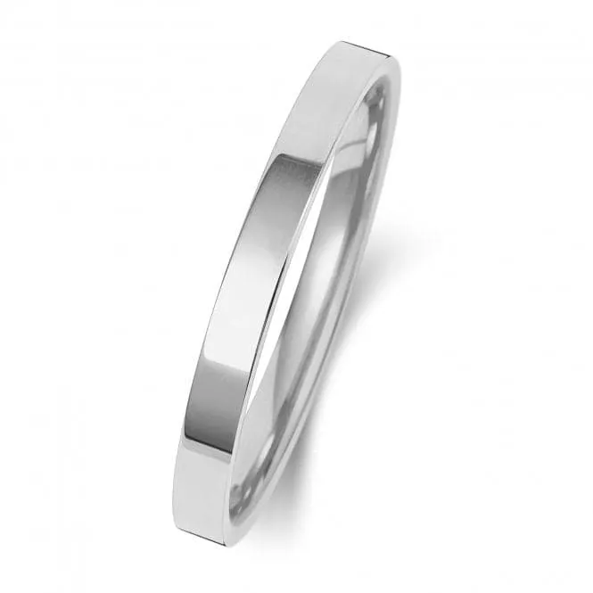 Wedding Band 9K Flat Court 2mm-1.15 Wedding  Ring W121WL