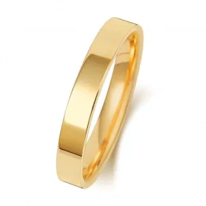 Wedding Band 9K Flat Court 3mm-1.15 Wedding  Ring W123L